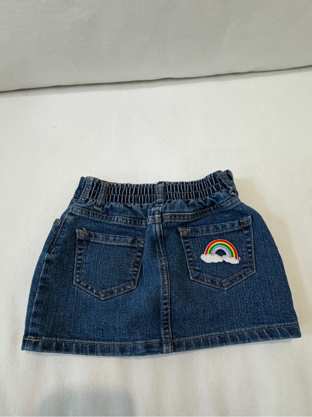 The Children's Place Navy Skirt Denim-Style Elastic Waistband
